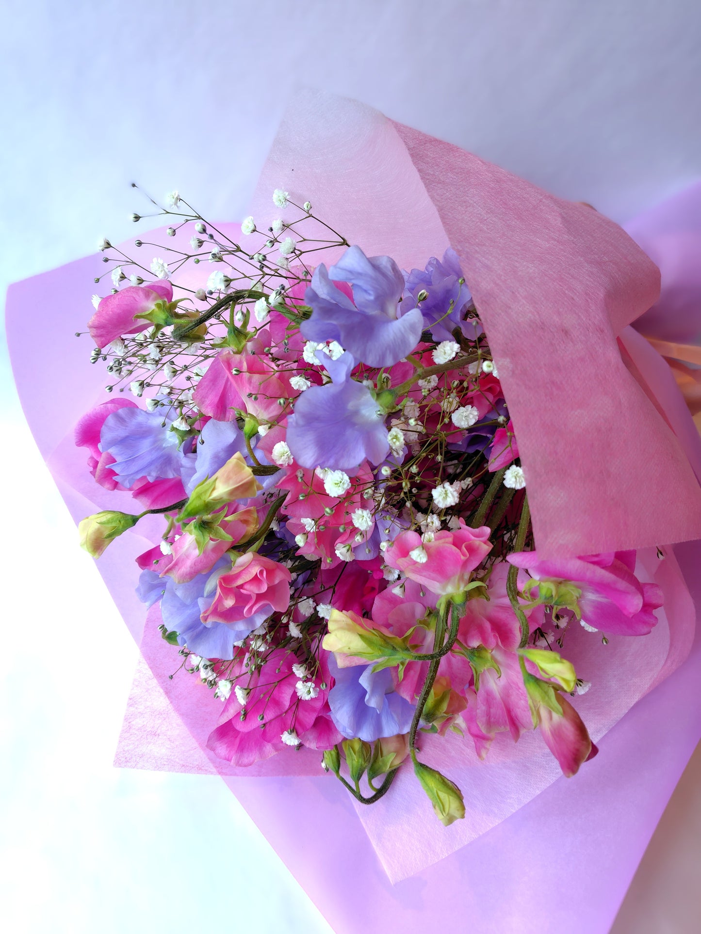 RB-0501【新たな門出をお祝い】スイトピーの花束