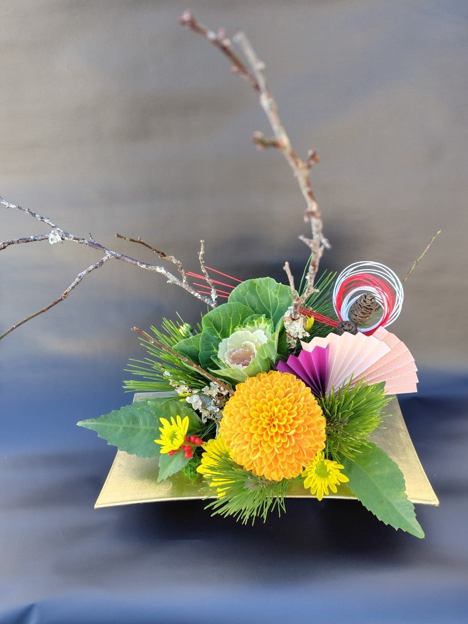 【販売停止】YB-0501【新春】お正月アレンジ