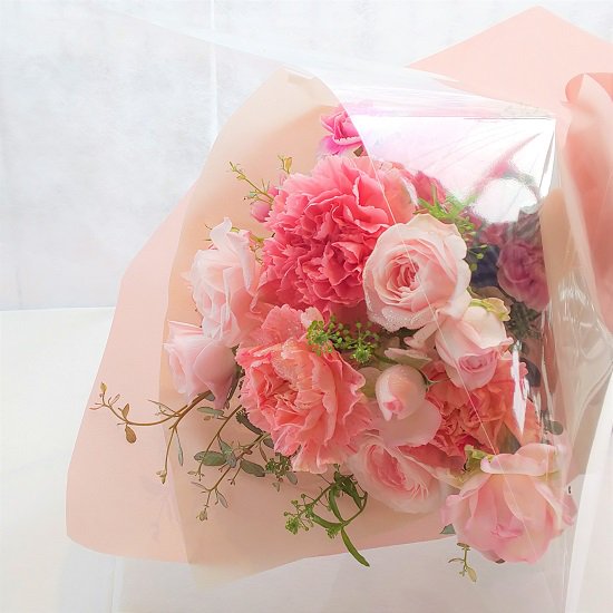 B-0353【キュートで可愛い】ピンクのミニブーケ