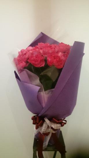 【販売停止】花束(ピンクバラ)