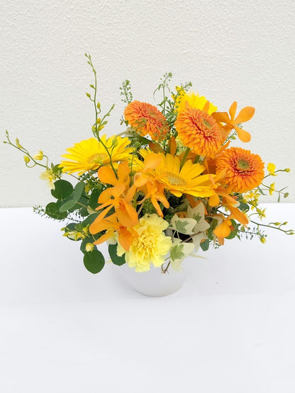 A-0551【明るく元気！】ビタミンカラーのアレンジメント