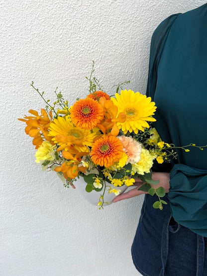 A-0551【明るく元気！】ビタミンカラーのアレンジメント