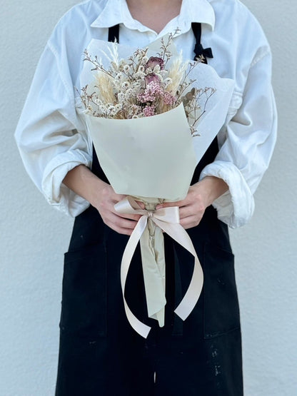 【販売停止】H-0351ドライフラワーミニブーケ