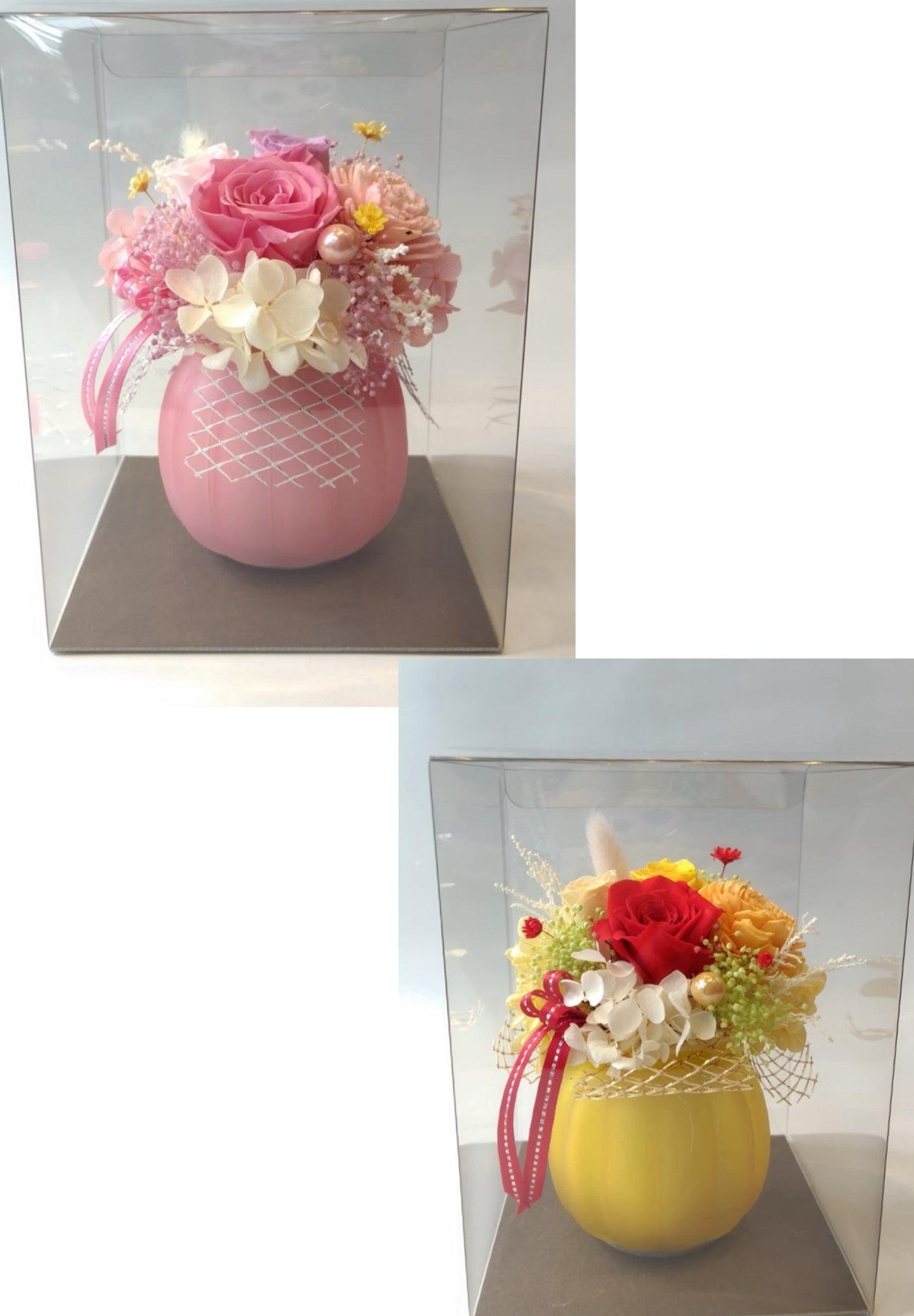 【長くどこにでも飾れる母の日ギフト】 プリザーブドフラワー （送料込み・母の日メッセージカード付・クリアケース入り）