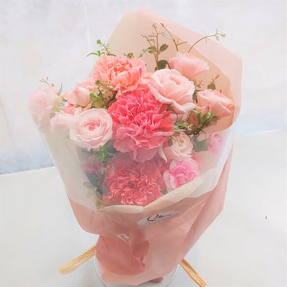 B-0353【キュートで可愛い】ピンクのミニブーケ