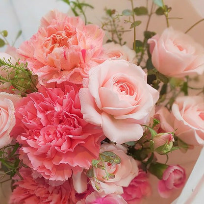 B-0353【キュートで可愛い】ピンクのミニブーケ